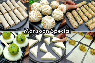 6 Monsoon Special Snacks Recipes | Snacks Recipes | New Recipe | Potato Snacks Recipes