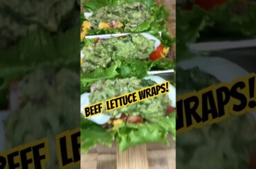 Beef Lettuce Wraps are kinda Healthy #shorts #food