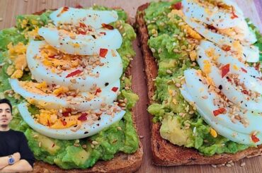 Delicious Avocado Toast | Easy Healthy Breakfast Recipe | Avocado With Eggs Toast