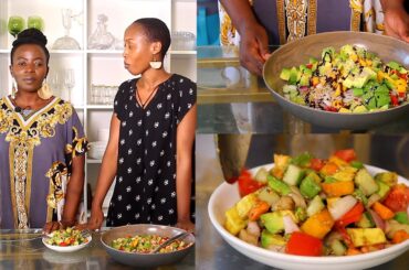 Salade y' umwembe/I can't stop eating this mango salad! Very healthy salad!/ ishyiga 0786424209