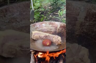 Three layers of fried pork recipe really delicious. #food #cooking #videoshort #healthyfood #eating