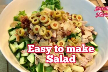 Chicken Lettuce Green Olive Salad