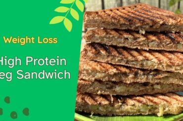 2 Min High Protein Veg Sandwich, Healthy Sandwich for Weight Loss, What I Eat in A Day