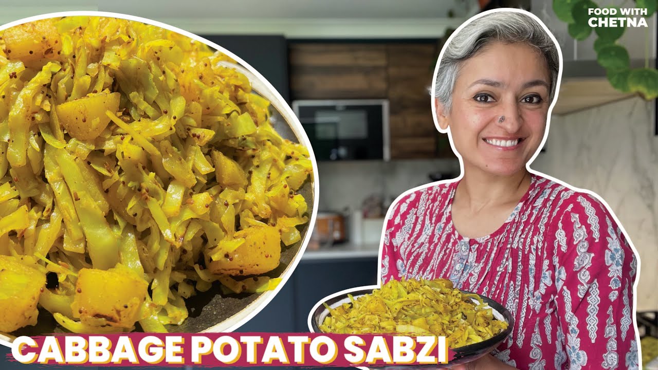 EASIEST CABBAGE POTATO SABZI | Healthy vegan recipe ready in minutes | Food with Chetna EASIEST CABBAGE POTATO SABZI | Healthy vegan recipe ready in minutes | Food with Chetna