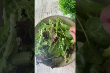 Summer spring mix salad | summer salad | Quick and healthy recipe