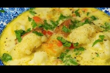 Traditional cauliflower soup | Healthy and delicious
