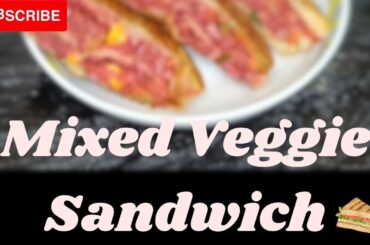 Deliciously Healthy Mixed Veggie Sandwich Recipe | Easy and Satisfying!#homemade#healthyrecipe