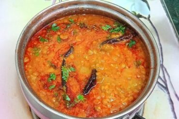 Masoor Dal Curry | Simple and Healthy Masoor Dal Recipe | Easy Lunch Box Recipe | Red Lentil curry