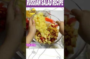 #shortsvideo RUSSIAN SALAD Healthy Fruit Salad CREAMY Salad Recipe by   FOOD FOCUS
