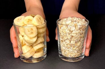 The best oatmeal banana cake! Low calorie cake in just 5 minutes!