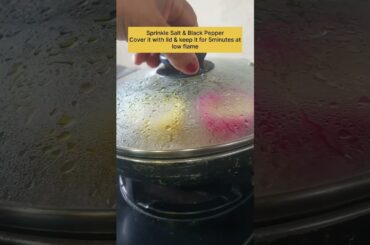 #shorts Sunny Side Up Steam Egg for a healthy breakfast #satisfying #healthy #ytshorts #shortsfeed