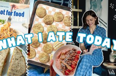 What I Ate Today - Trying cookbook recipes, WORKOUT ROUTINE, and meal planning!