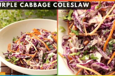Purple Cabbage Coleslaw recipe | 28 Days Salad Challenge #Salad - 4