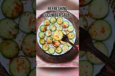 Refreshing cucumber salad/healthy weight loss salad#cucumber #weightloss #salad #snacks