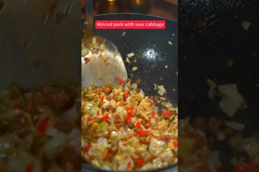 Minced pork with sour cabbage || Healthy and Quick Meals #food #delicious #healthyfood #shorts