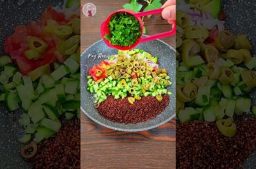 Quinoa salad recipe#quinoa#redquinoa#sumac salad#healthy salad#weightloss salad#avocadosalad#shorts