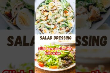 "Revamp Your Salad Game: Master These Mouthwatering Salad Dressing Recipes!" #shorts