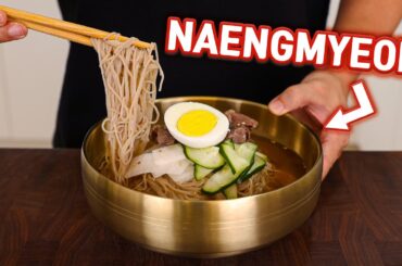 Quick & Easy Korean COLD NOODLE SOUP l MUL NAENGMYEON Recipe