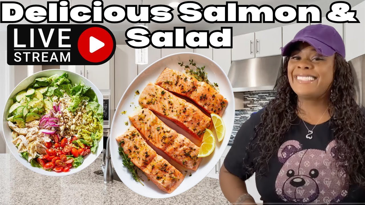 Delicious Salmon & Salad Recipe Delicious Salmon & Salad Recipe
