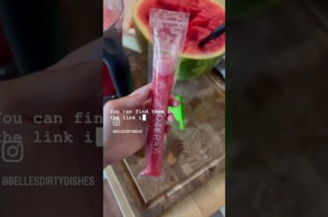 Homemade Watermelon Freezer Popsicles #momlife #healthyrecipes #frozentreats #popsiclerecipe #sahm