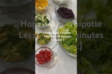 HOMEMADE CHIPOTLE: Simple & Healthy Dinner 10 Minutes to Make! #healthydinners #chipotle #plantbased