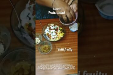 Mixed fruits salad/healthy snacks recipe/pls subscribe my channel