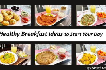 6 Healthy Breakfast recipes for 6 days | Quick breakfast ideas