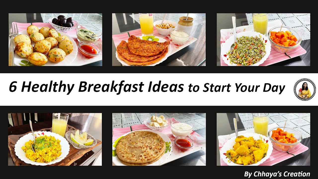 6 Healthy Breakfast recipes for 6 days | Quick breakfast ideas 6 Healthy Breakfast recipes for 6 days | Quick breakfast ideas
