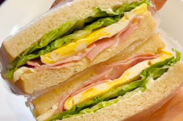 Egg Ham Sandwich for Breakfast