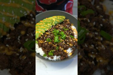 Easy & Healthy Ground Beef Rice Bowls