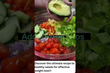 Empieza a adelgazar desde HOY con esta RECETA INFALIBLE #food #salad #saladrecipe #ensalada #health