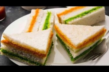 Tricolour Sandwich | Special Recipe for Independence Day | Healthy Breakfast | Gym Recipe.