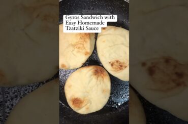 Gyros Sandwich with Easy Homemade Tzatziki Sauce | #sandwich #tzatziki #healthy #healthyfood