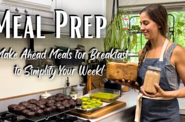 4 Make Ahead Breakfast Freezer Meals to Jumpstart Your Week! HEALTHY Made From Scratch Recipes