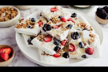 Very Berry Frozen Yogurt Bark Recipe