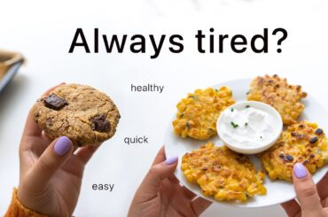 Quick Snack Ideas for when you're tired (easy & pretty healthy)