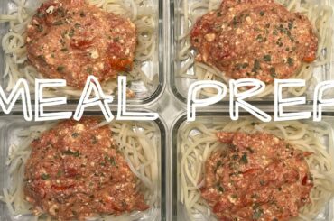Healthy Lunch Meal Prep - Viral Feta Sauce and Low Carb Palmini Noodles #Palmini
