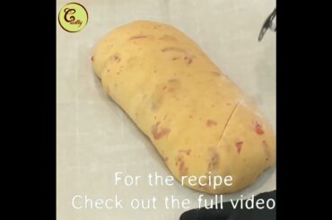 Homemade Sun-Dried Tomato Bread Recipe, Healthy and Easy to Make#shorts #cpastry #bread #homemade