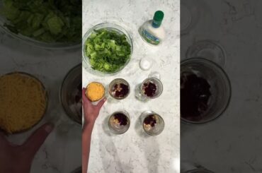 Mason jar salad meal prep. quick and easy healthy salad recipes. #shorts