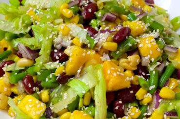 Mango Beans Salad Recipe || How to Make Healthy Salad || Salad Recipe With Dressing | Mango Recipe