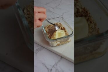 upgrade your everyday oatmeal into this PROTEIN TIRAMISU #food #healthy #oat #proteinoats