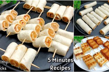 2 Minutes Potato Snacks Recipes | Bread Snacks | Healthy Snacks Recipes | New Recipe | Bread Roll