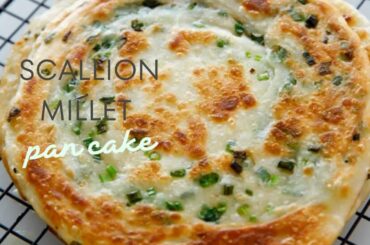 Scallion millet pan cake |Healthy evening light dinner by leaf food |Barnyard millet recipe
