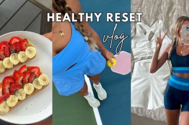 VLOG: week of workouts, healthy meals, and activewear hauls