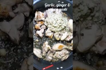 white Chicken karahi easy recipe #food #chickenkarahi #whitekormarecipe #shorts #streetfood