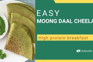 green moong dal chilla recipe. cheela banane ki recipe. #healthy #weightloss #protienrich #food