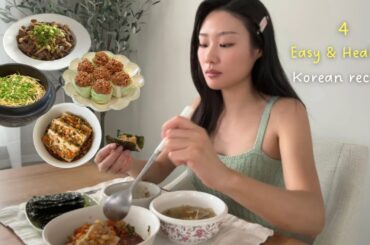 Korean Diet Vlog | 4 Easy and Healthy meals for weight loss