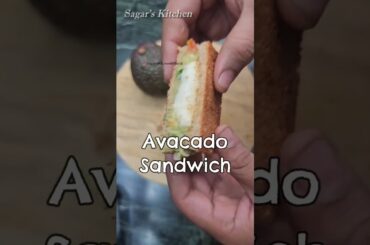 Healthy Avacado Sandwich Easy to Make #YouTubeShorts #Shorts #Sandwich #Viral #AvacadoRecipe