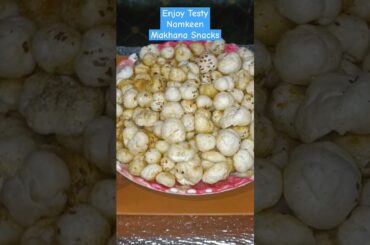 Crunchy Makhana Namkeen Recipe | Roasted Masala Makhana Fried | Easy Healthy Snacks#recipe #shorts