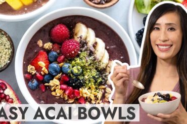 4 Delicious Acai Bowl Recipes | Healthy Breakfast Ideas